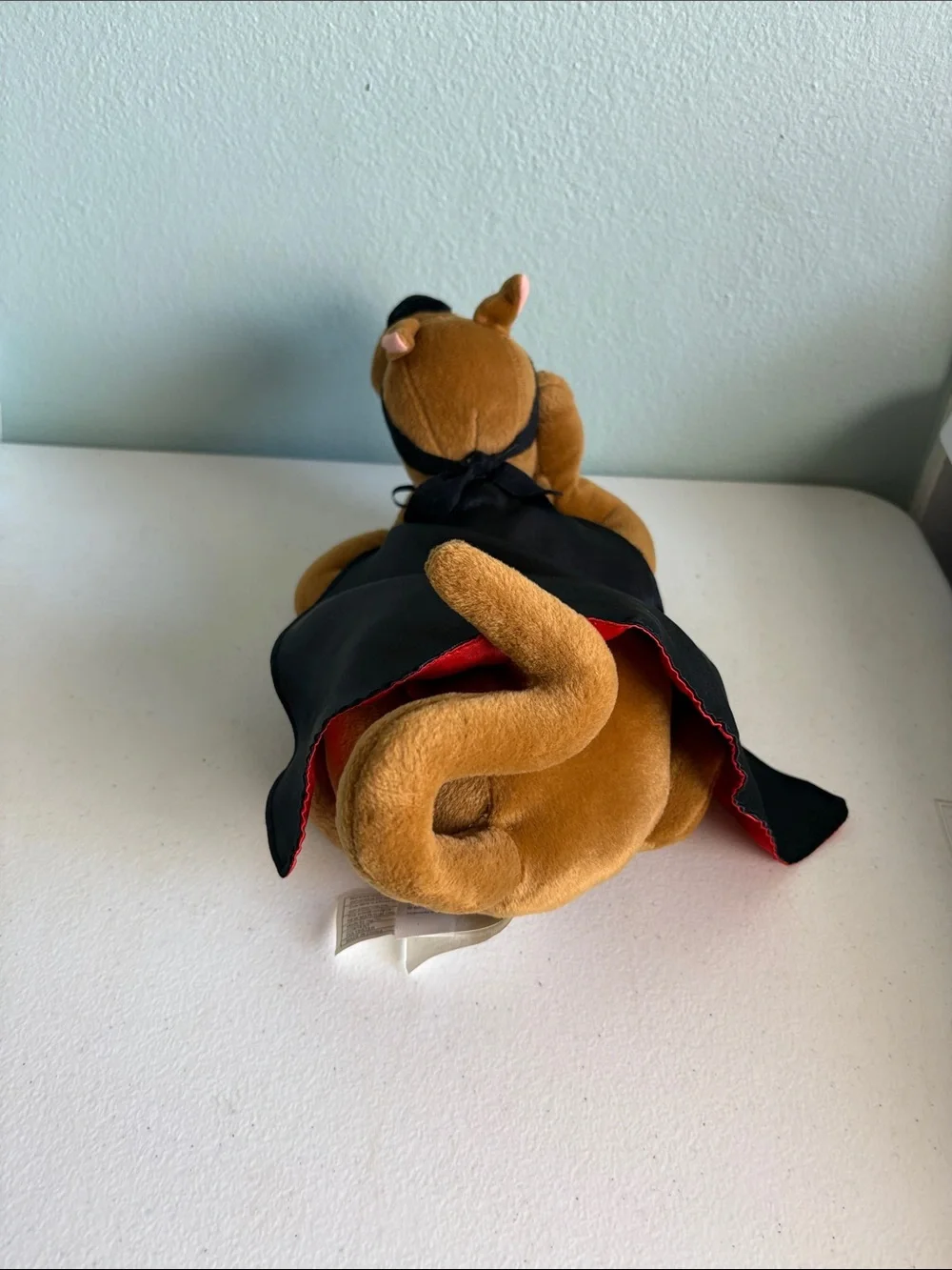 Talking Scoobie Doo Plush Dog with Black Cape and Mask